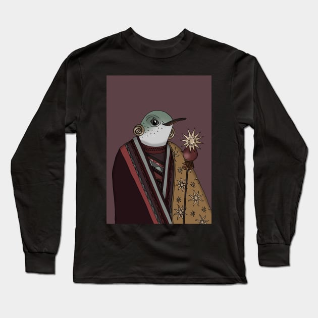 Peruvian Hummingbird Long Sleeve T-Shirt by JemmaSharpe